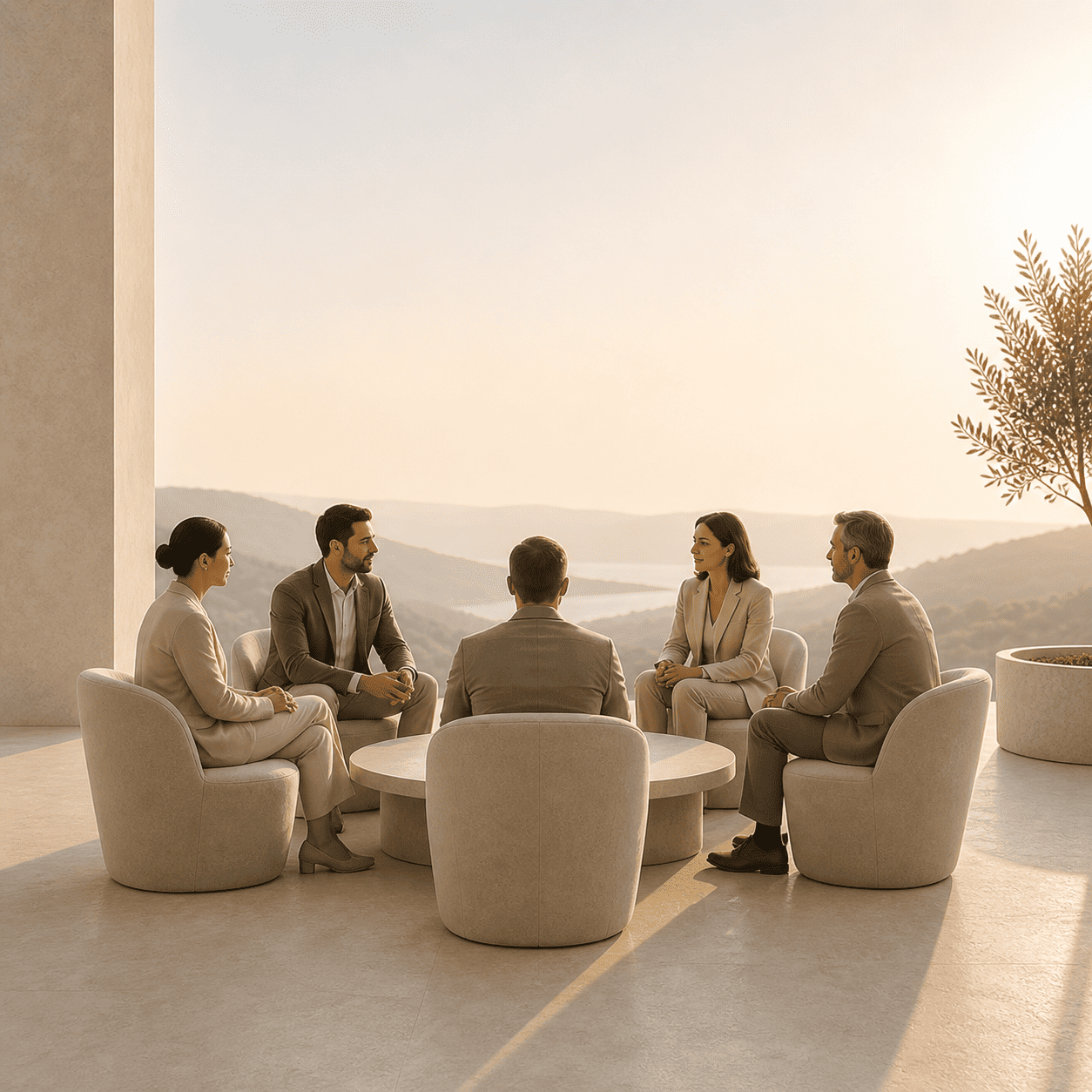 Comité de direction en atelier de travail